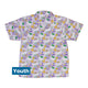 Spring Forest Purple Youth Hawaiian Shirt Geek Nerd animal patterns botany print Design by Julie Kitzes