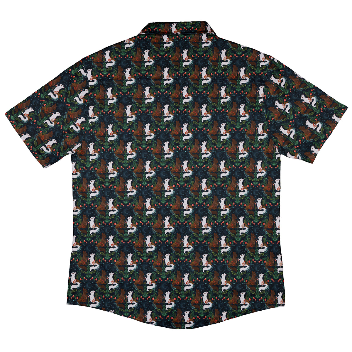 Squirrels in Love Button Up Shirt Back