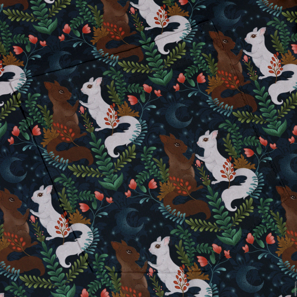 Squirrels in Love Button Up Shirt Pocket