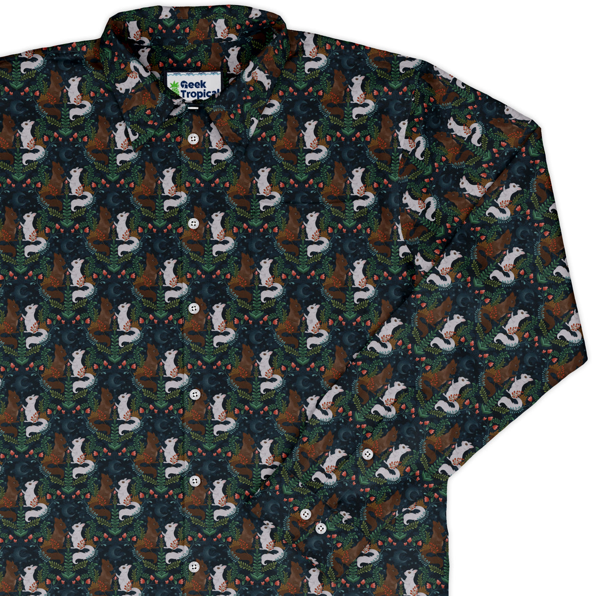 Squirrels in Love Long Sleeve Button Up Shirt cover