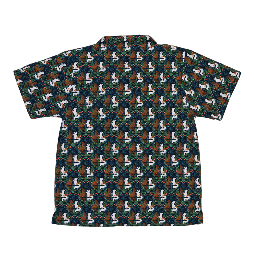 Squirrels in Love Youth Hawaiian Shirt Back