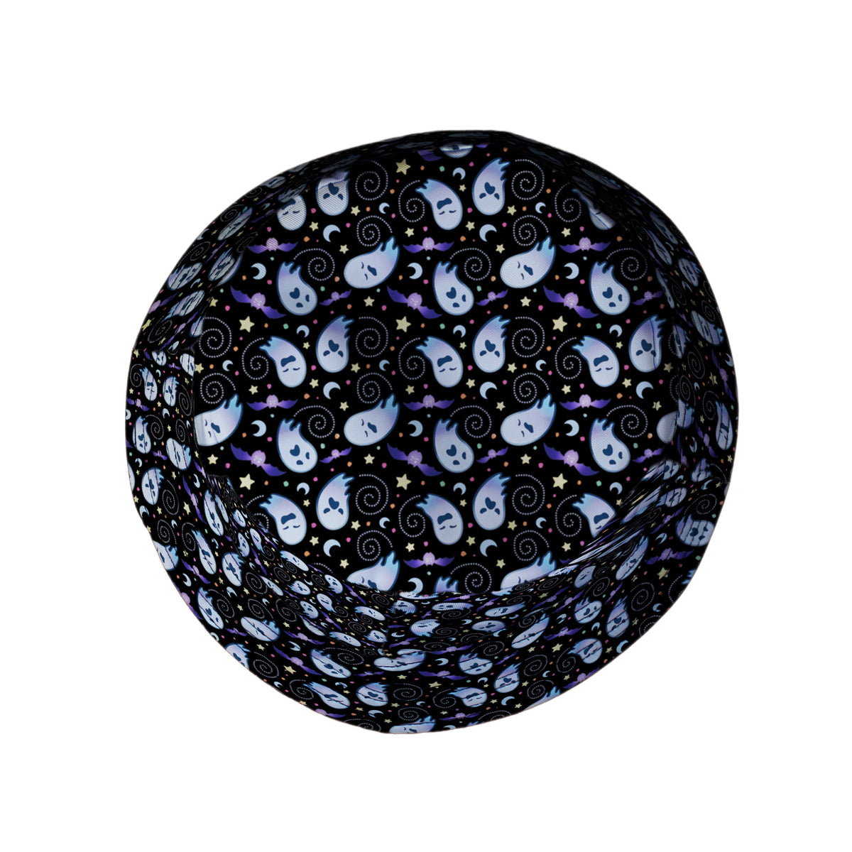 Starry Night Halloween Bucket Hat Top View