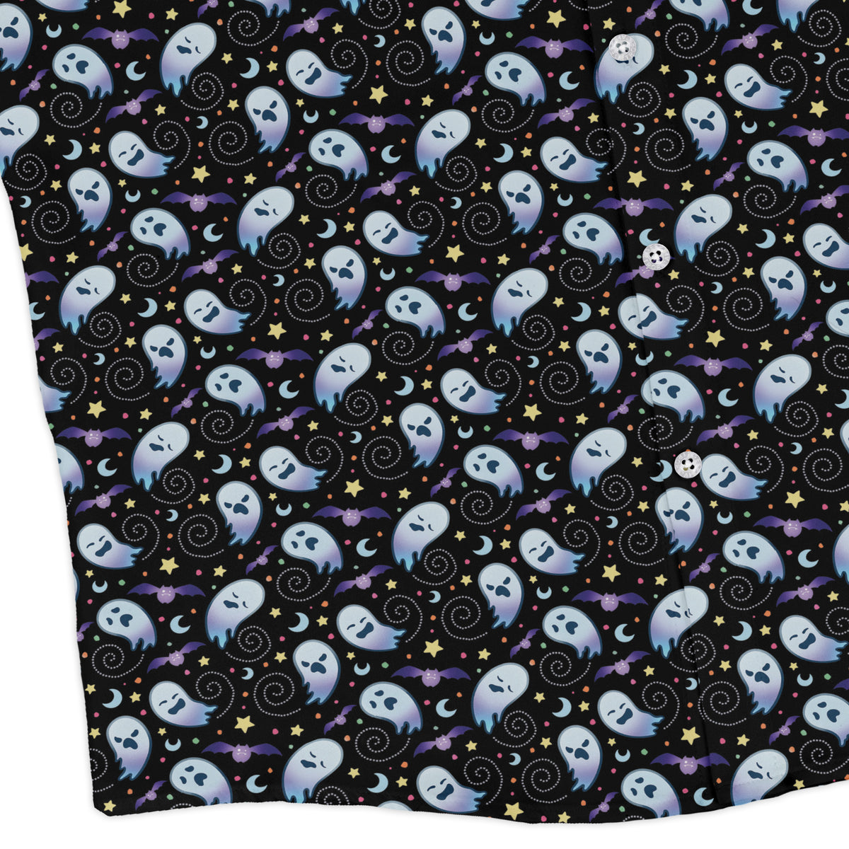 Starry Night Halloween Long Sleeve Button Up Shirt Old Long Sleeve Button Up Shirt corner