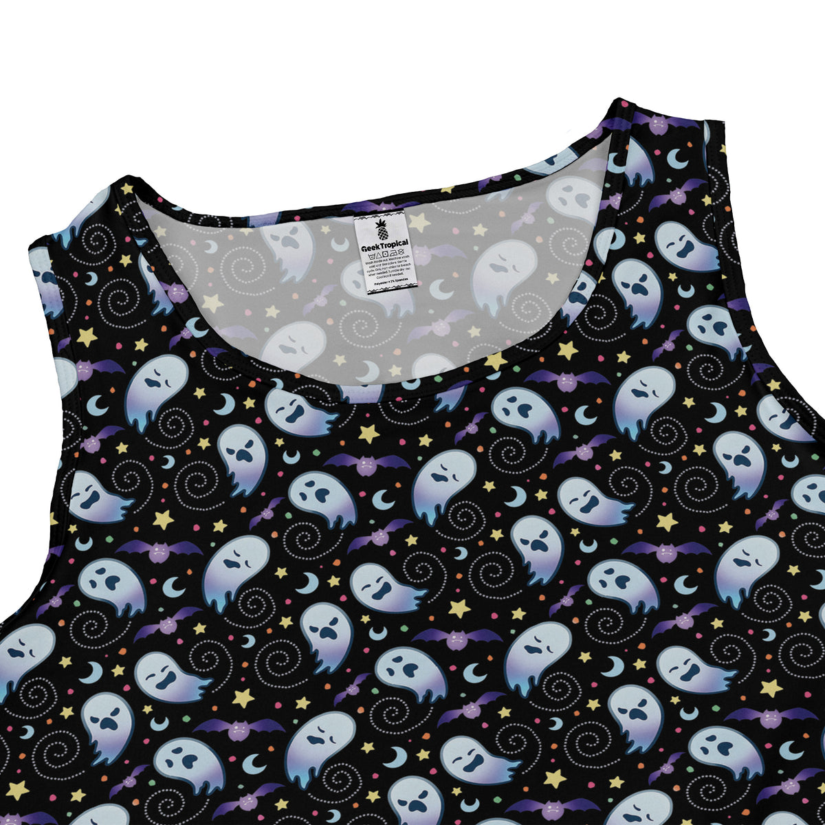 Starry Night Halloween Sleeveless Dress close front