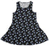 Starry Night Halloween Sleeveless Dress front