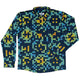 Sudoku Math Puzzle Long Sleeve Button Up Shirt Geek Nerd adult sizing FLOW DESC WRITING mathematics print