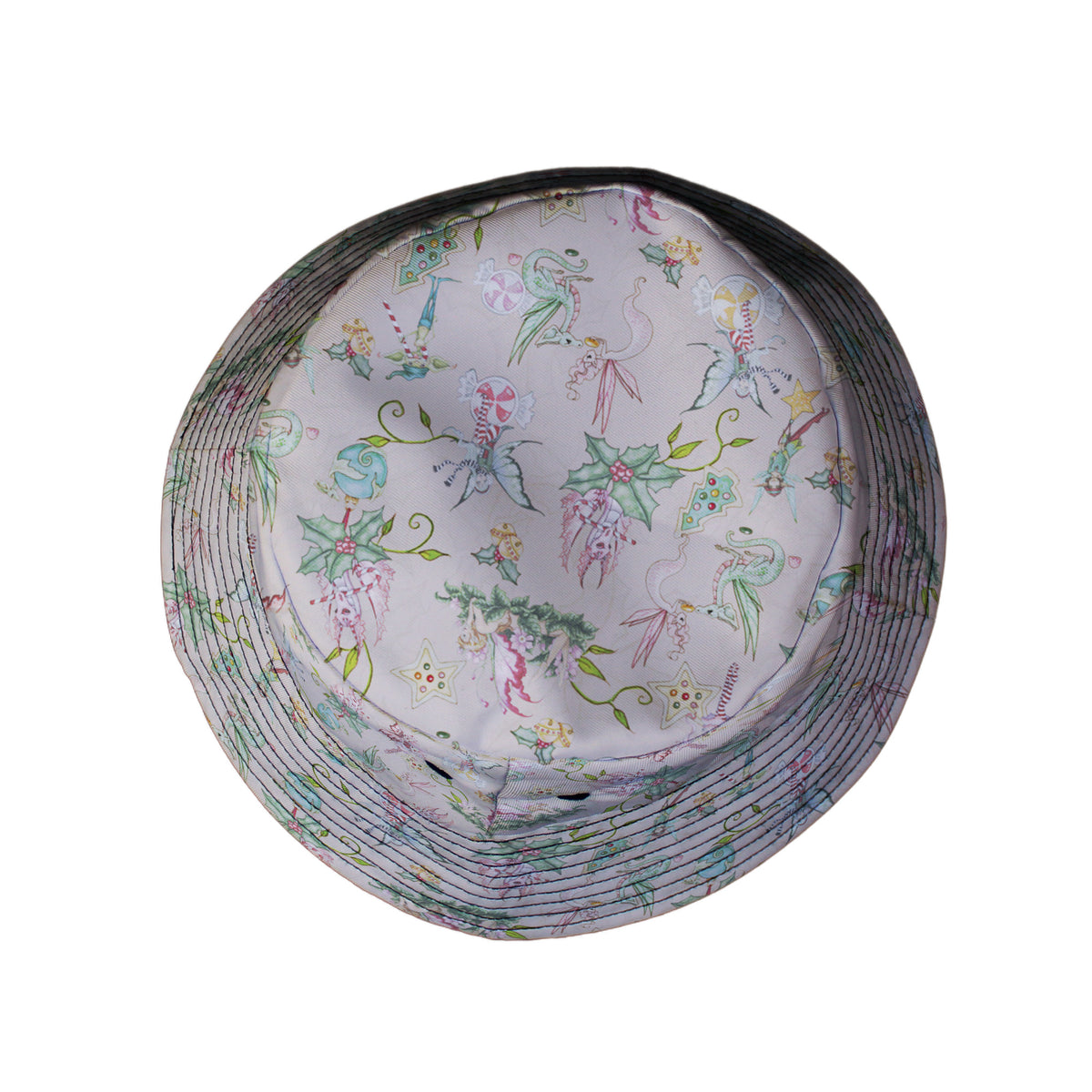 Sugarplum Dragonlings Pink Bucket Hat Top View