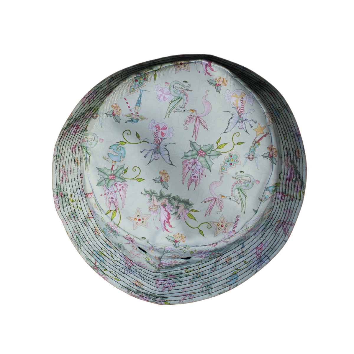 Sugarplum Dragonlings Sage Bucket Hat Top View