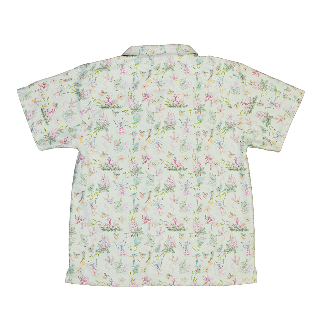 Sugarplum Dragonlings Sage Youth Hawaiian Shirt Back