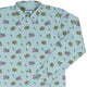 Summer Frogs Anime Long Sleeve Button Up Shirt Geek Nerd adult sizing Animal Patterns Anime