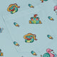 Summer Frogs Anime Long Sleeve Button Up Shirt Geek Nerd adult sizing Animal Patterns Anime