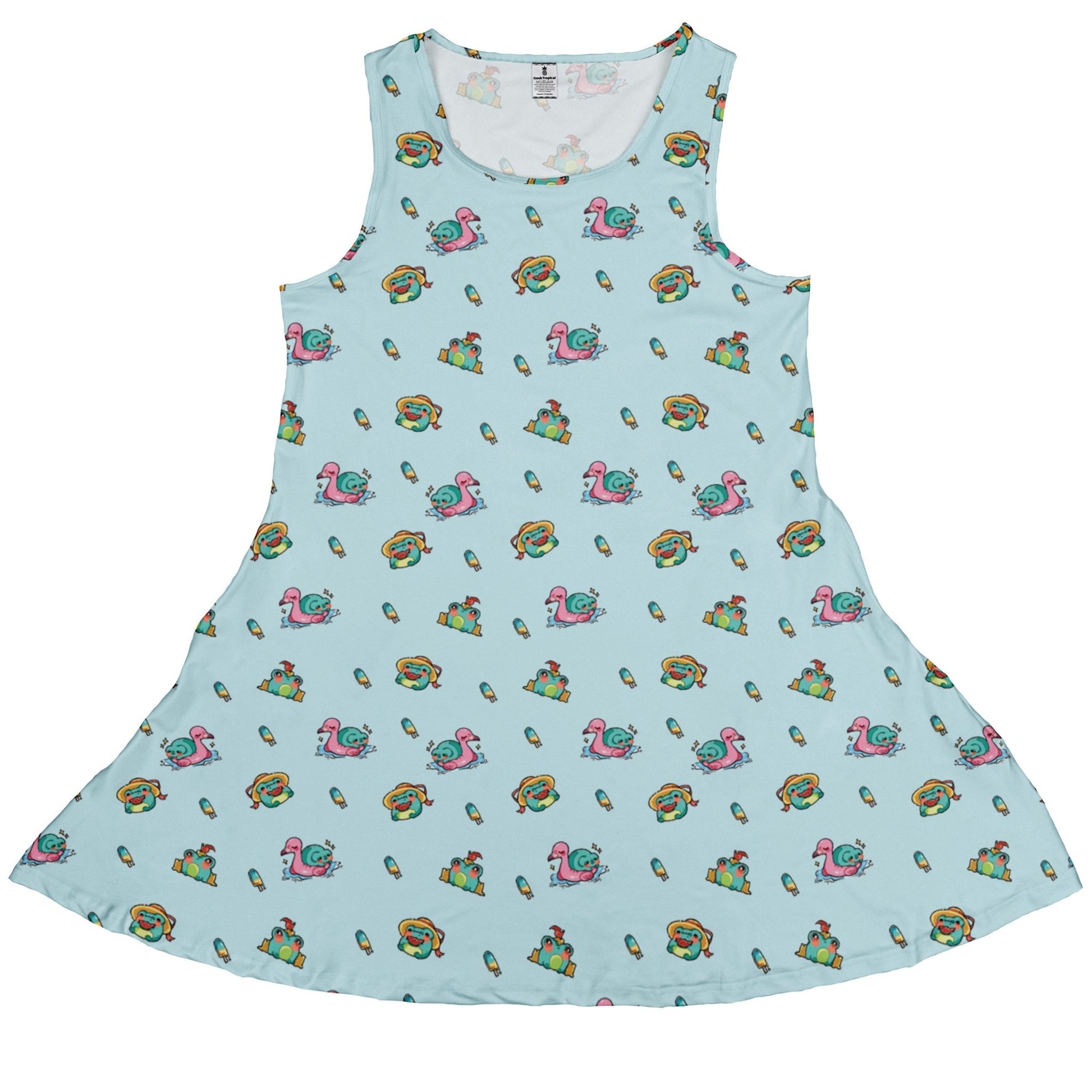Summer Frogs Anime Dress Geek Nerd Animal Patterns Anime Design by Ardi Tong