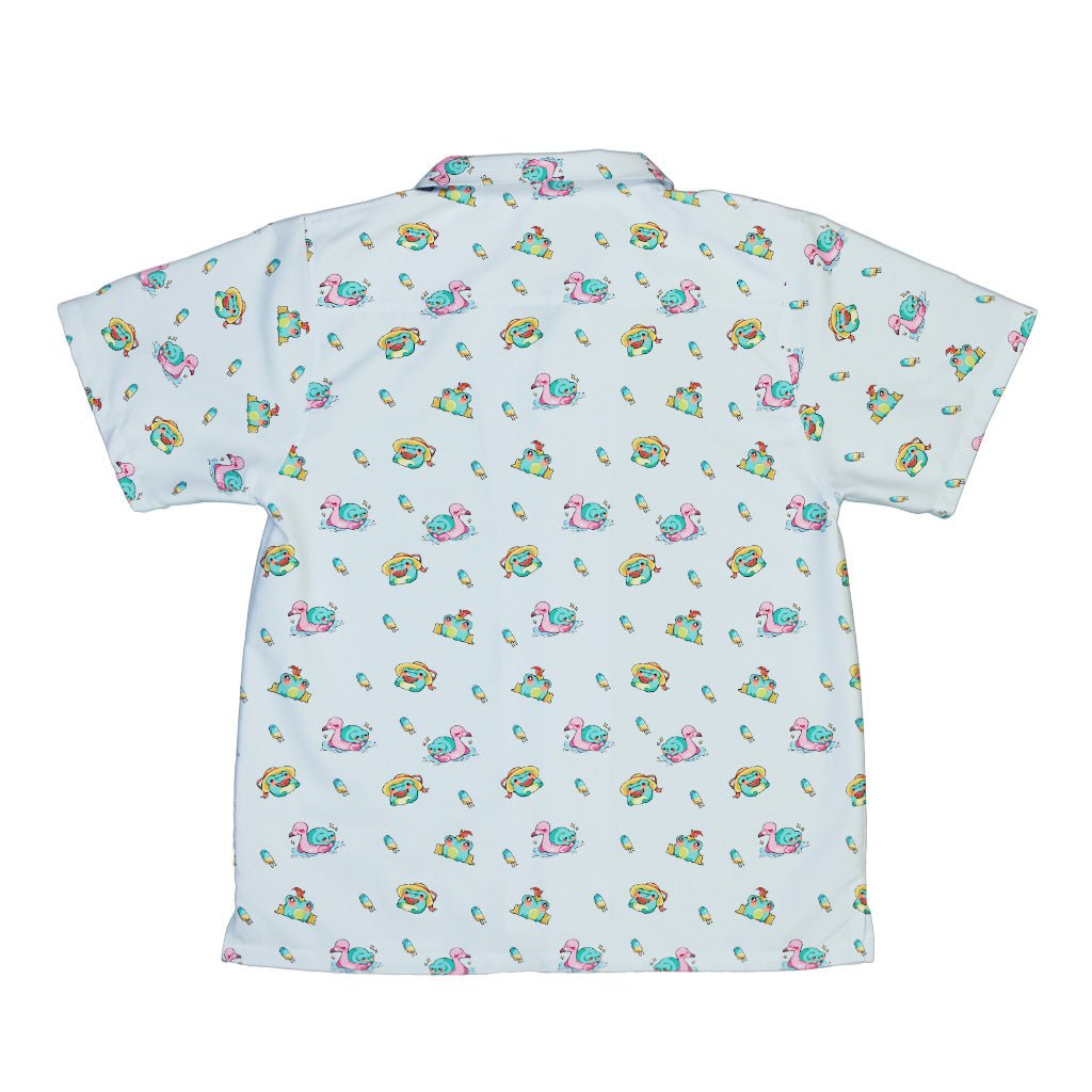 Summer Frogs Anime Youth Hawaiian Shirt - Animal Patterns - Anime - Design by Ardi Tong