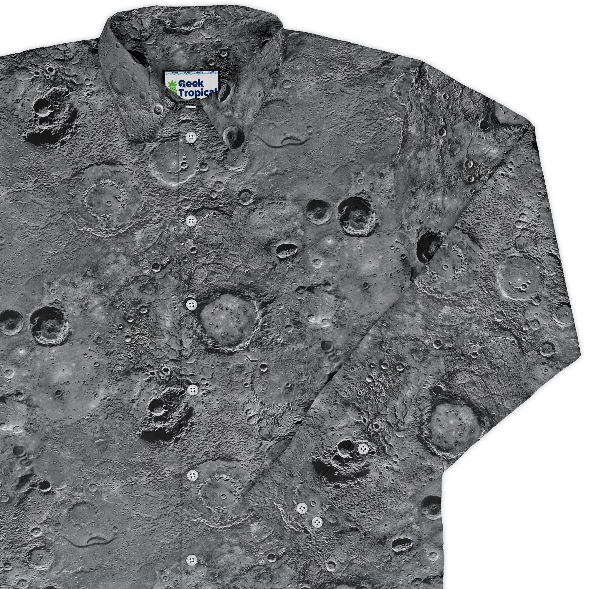 Surface of Mercury Long Sleeve Button Up Shirt