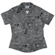 Surface of Mercury Curvy Button Up Shirt Geek Nerd Designs by Nathan outer space & astronaut print women