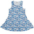 Surfer Bunnies Anime Dress Geek Nerd Animal Patterns Anime Design by Ardi Tong