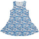 Surfer Bunnies Anime Dress Geek Nerd Animal Patterns Anime Design by Ardi Tong