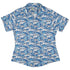 Clearance Ready - to - Ship Surfer Bunnies Anime Curvy Button Up Shirt Geek Nerd Animal Patterns Anime Clearance