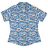 Surfer Bunnies Anime Curvy Button Up Shirt Geek Nerd Animal Patterns Anime Design by Ardi Tong