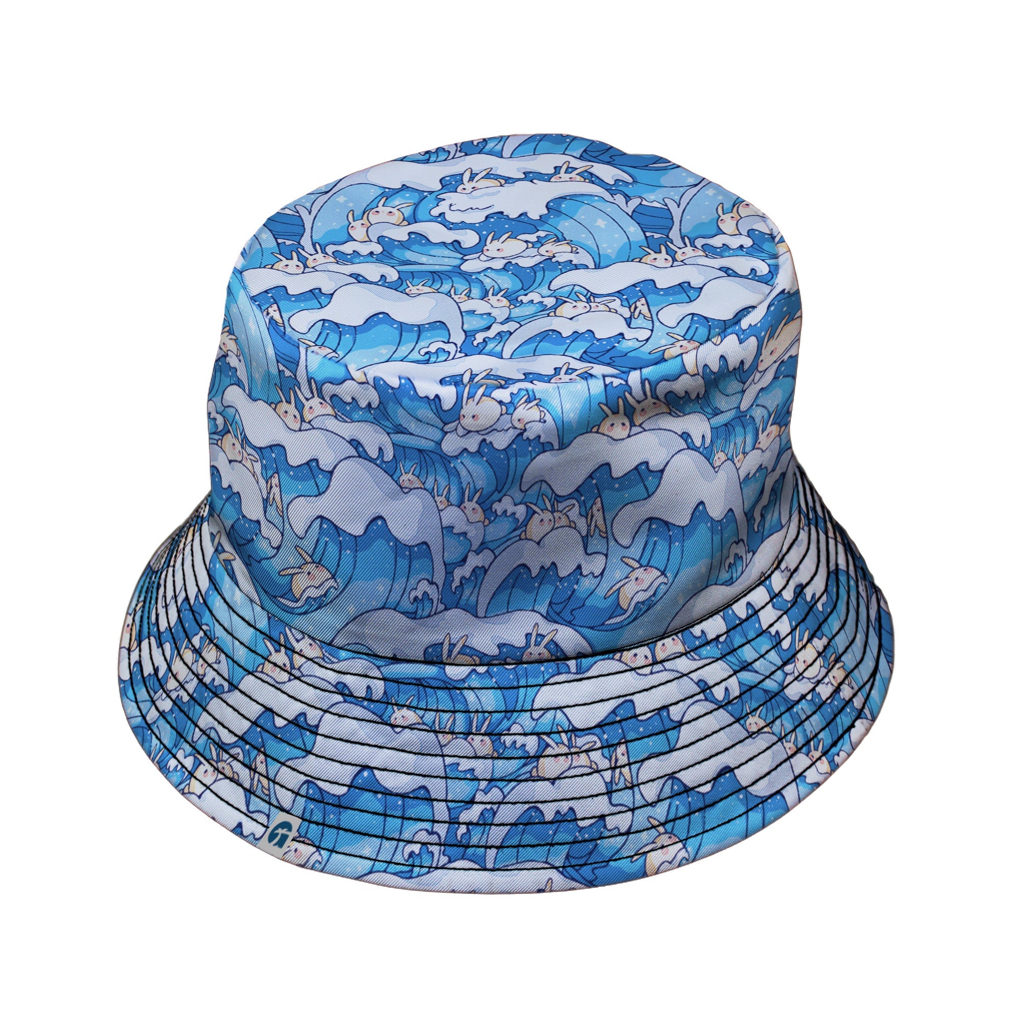 Surfer Bunnies Anime Bucket Hat - Animal Patterns - Anime - Design by Ardi Tong