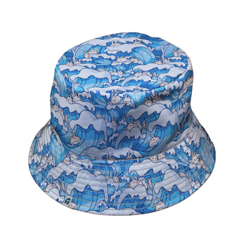 Surfer Bunnies Anime Bucket Hat - Animal Patterns - Anime - Design by Ardi Tong