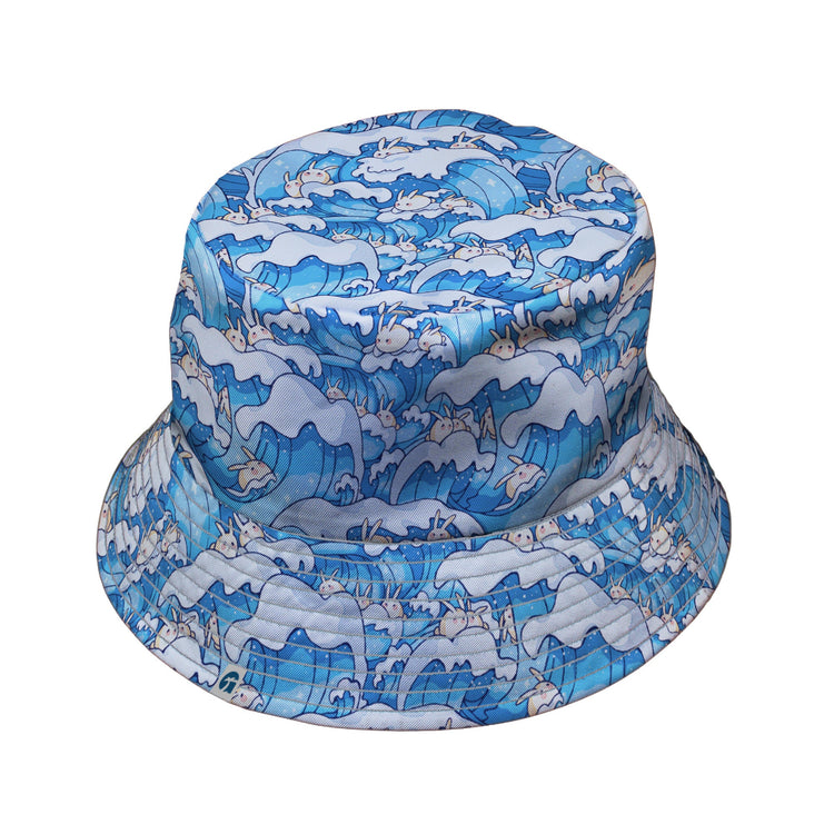 Surfer Bunnies Anime Bucket Hat - Animal Patterns - Anime - Design by Ardi Tong