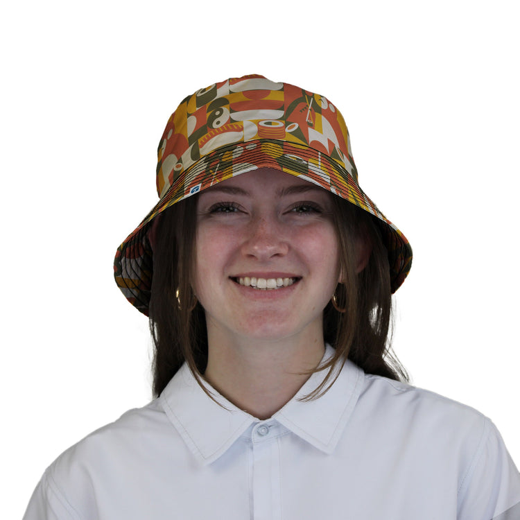 Sushi Eating Bear Anime Bucket Hat