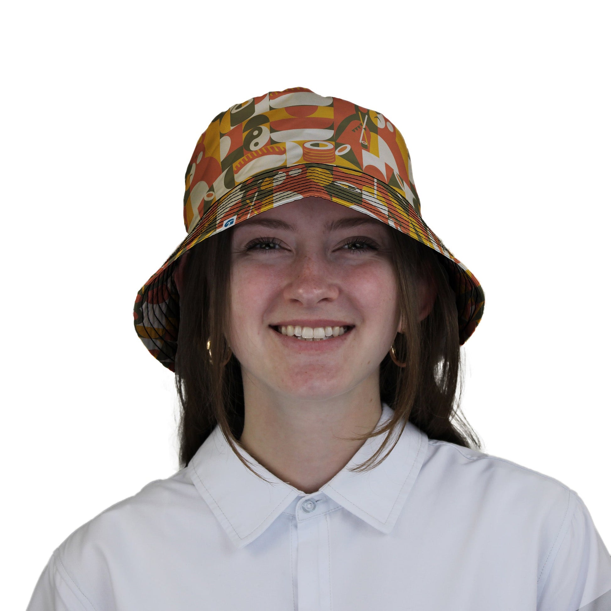 Sushi Eating Bear Anime Bucket Hat