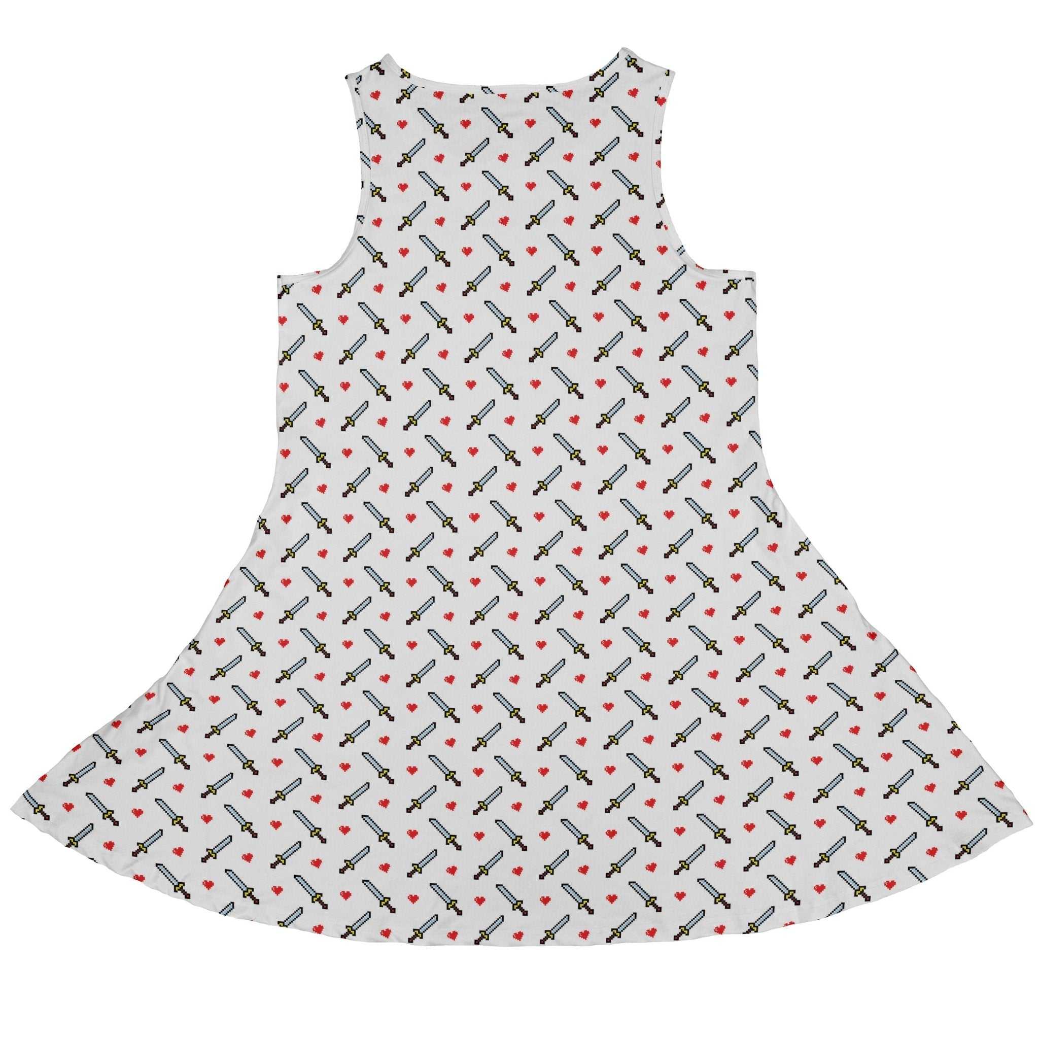 Sword And Hearts Video Game Dress Geek Nerd Design by Heather Davenport lx - C Simple Patterns