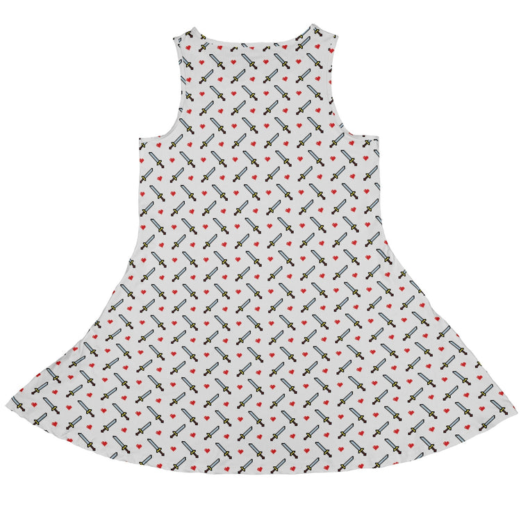 Sword And Hearts Video Game Dress Geek Nerd Design by Heather Davenport lx - C Simple Patterns