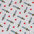 Sword and Hearts Video Game Button Up Shirt - adult sizing - Design by Heather Davenport - Simple Patterns