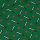 Sword and hearts video game green Long Sleeve Button Up Shirt Geek Nerd adult sizing Design by Heather Davenport video game arcade print