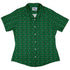 Sword and hearts video game green Curvy Button Up Shirt Geek Nerd Design by Heather Davenport video game arcade print women