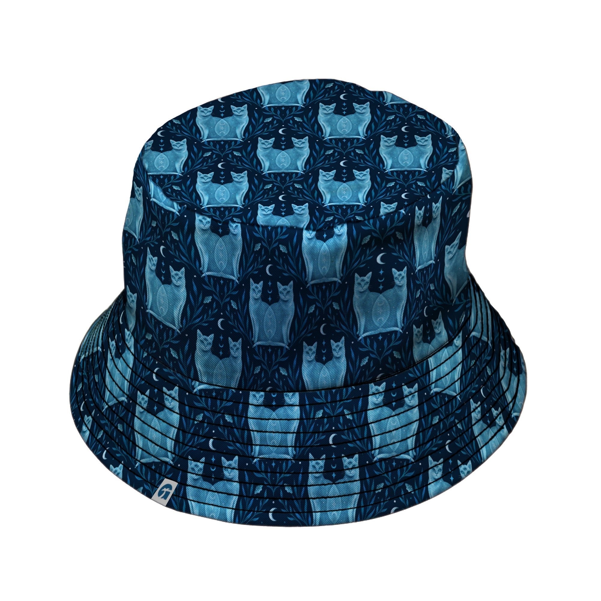 Symmetrical Cats Bucket Hat Geek Nerd 0925 Animal Patterns Design by Episodic