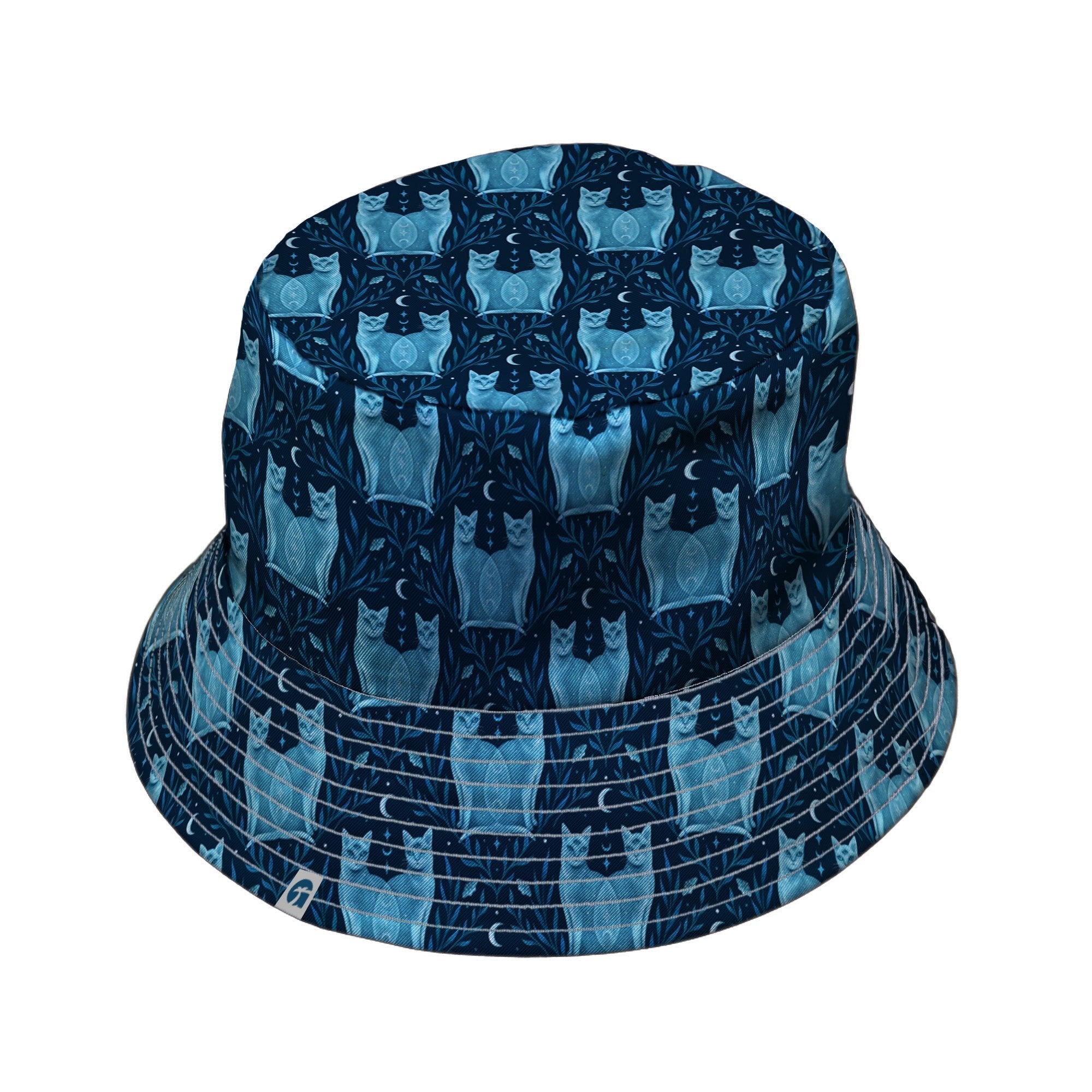 Symmetrical Cats Bucket Hat Geek Nerd 0925 Animal Patterns Design by Episodic