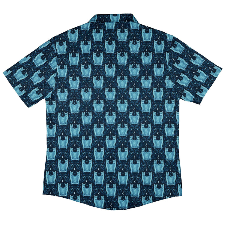 Symmetrical Cats Button Up Shirt Geek Nerd 0925 adult sizing All Adult Button Up Shirts