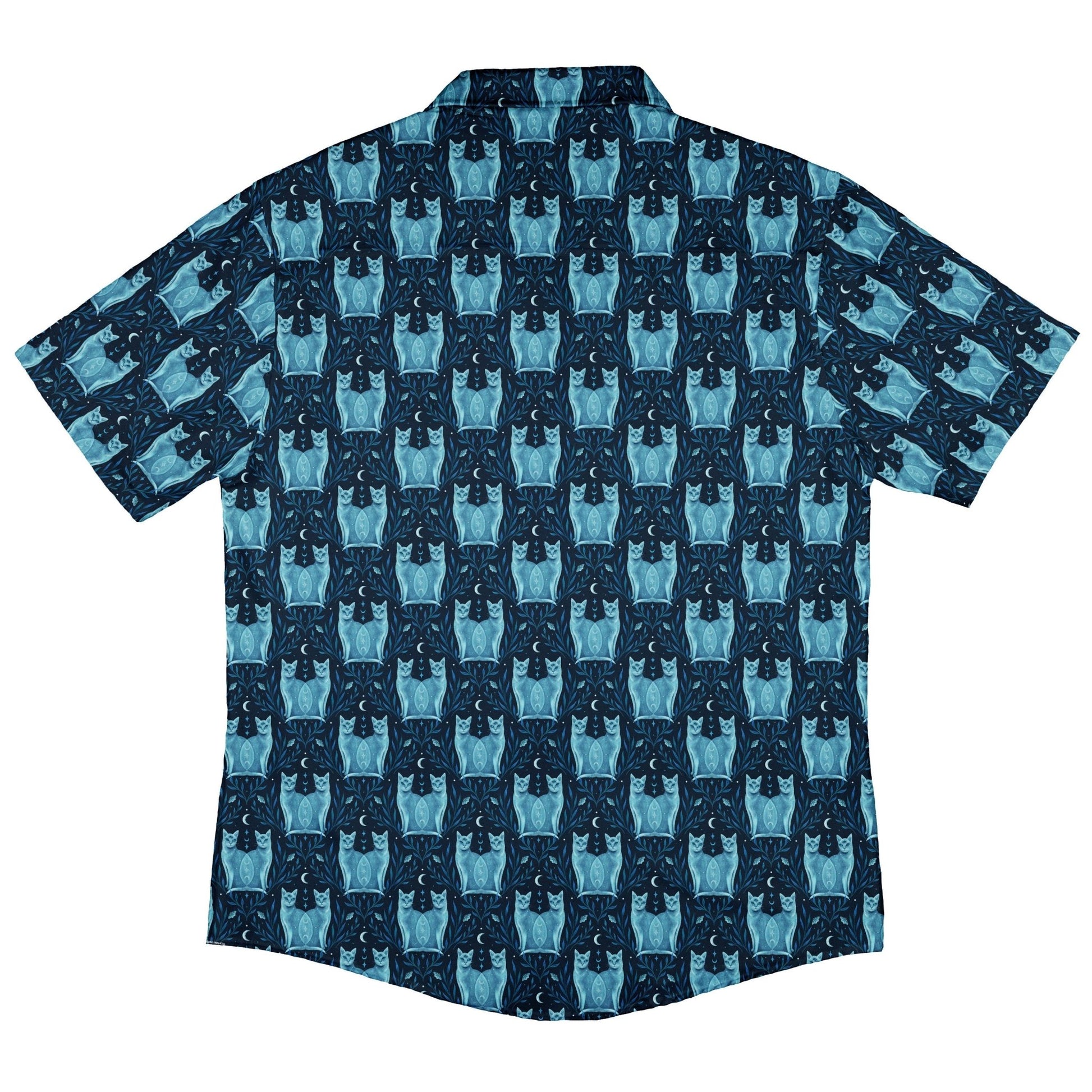 Symmetrical Cats Button Up Shirt Geek Nerd 0925 adult sizing All Adult Button Up Shirts