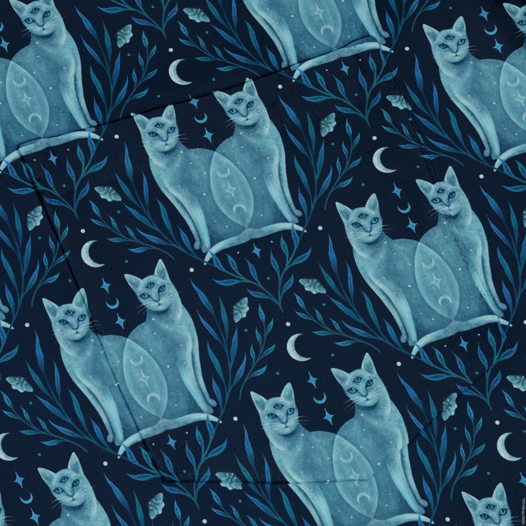 Symmetrical Cats Button Up Shirt Geek Nerd 0925 adult sizing All Adult Button Up Shirts