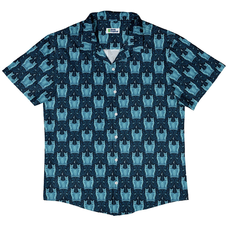Symmetrical Cats Button Up Shirt Geek Nerd 0925 adult sizing All Adult Button Up Shirts
