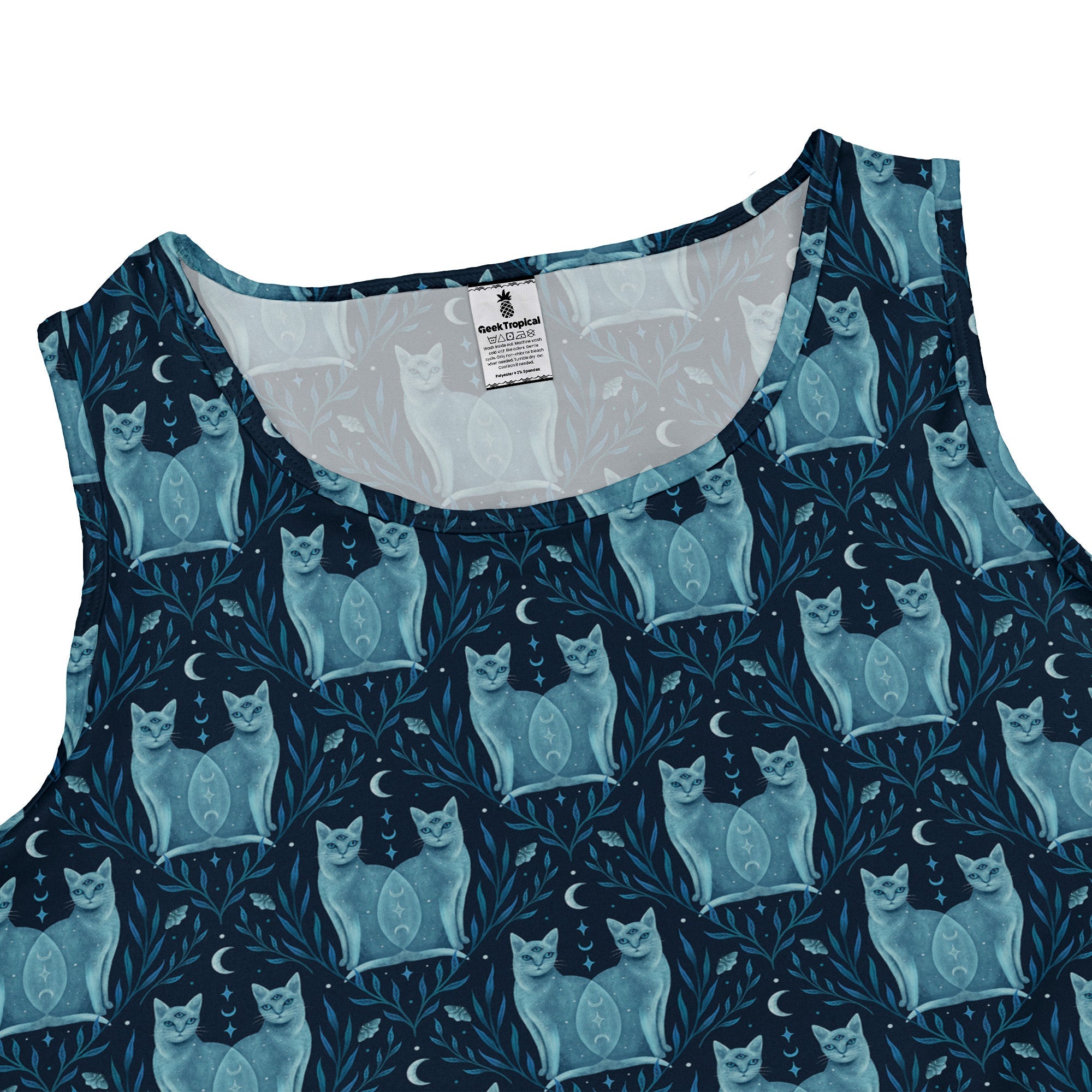 Symmetrical Cats Dress Geek Nerd 0925 Animal Patterns Design by Episodic