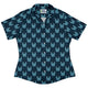 Symmetrical Cats Curvy Button Up Shirt Geek Nerd 0925 All Adult Button Up Shirts Animal Patterns