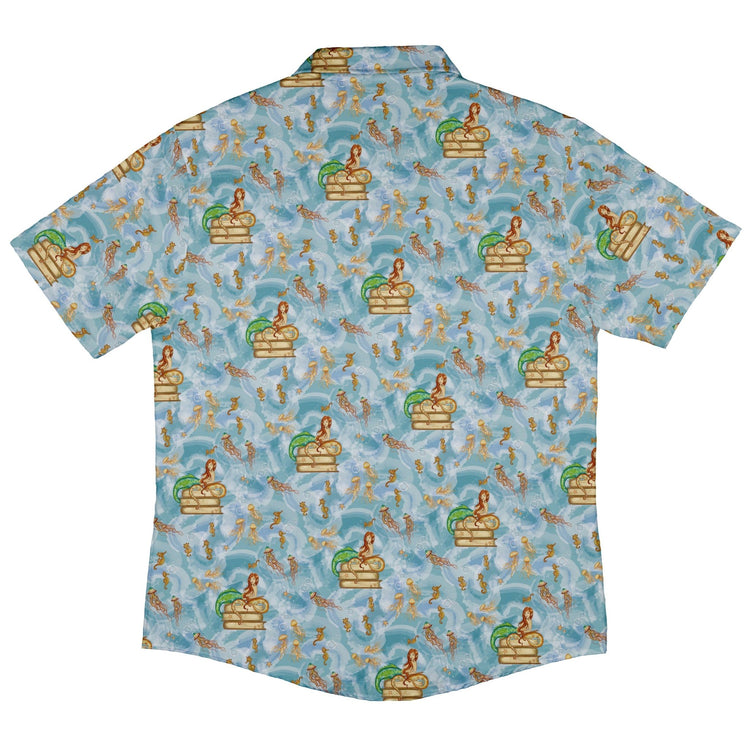 Tales of the Sea Button Up Shirt - adult sizing - Animal Patterns - Book Prints