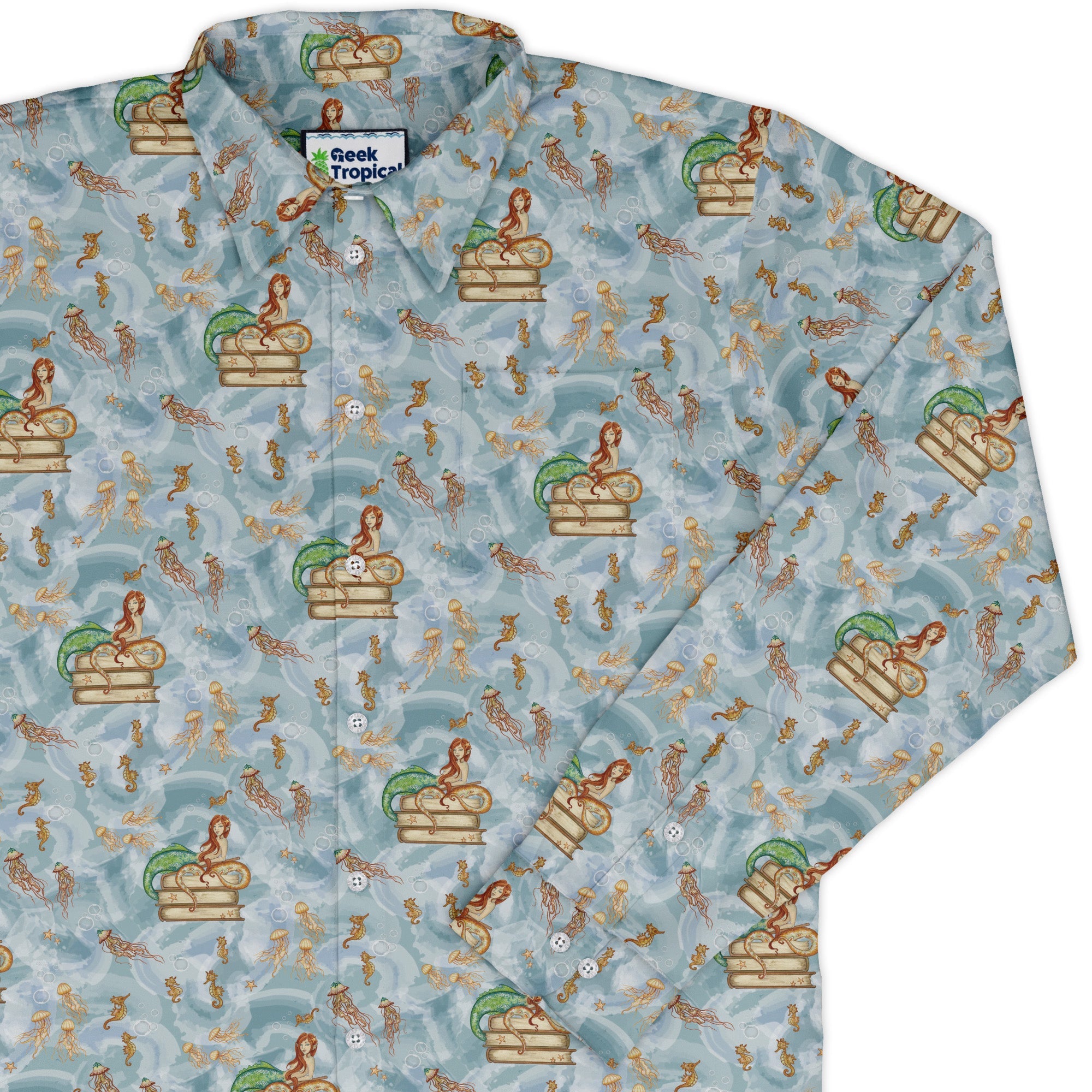 Tales of the Sea Long Sleeve Button Up Shirt