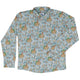 Tales of the Sea Long Sleeve Button Up Shirt Geek Nerd adult sizing Animal Patterns Book Prints