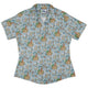 Tales of the Sea Curvy Button Up Shirt Geek Nerd Animal Patterns Book Prints Design by Amy Brown