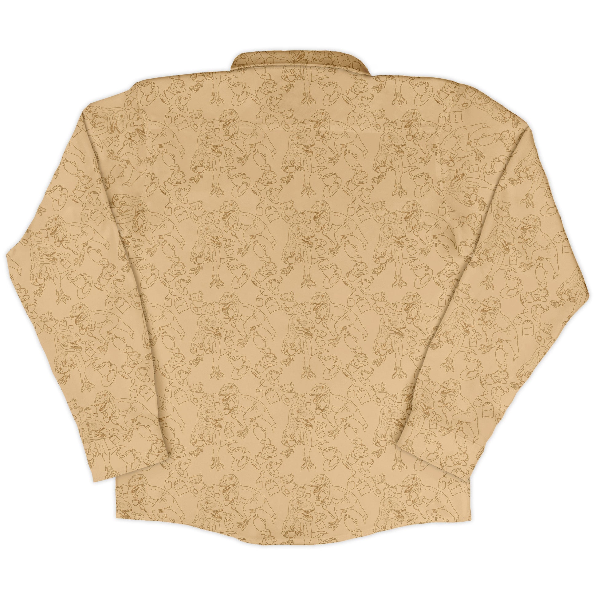 Tea Rex Long Sleeve Button Up Shirt