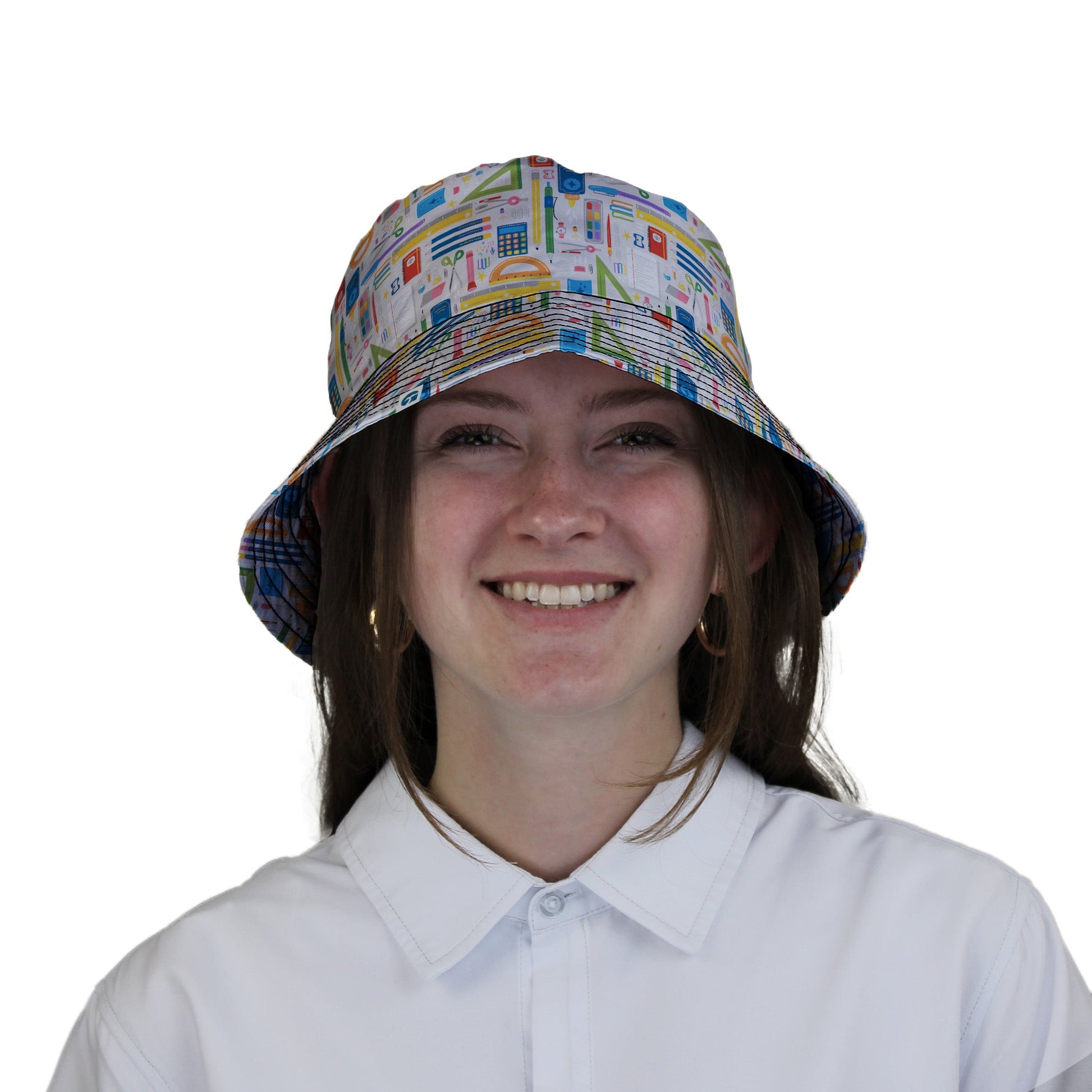 Teacher Student Supplies Bucket Hat Geek Nerd Design by Zirkus Design lx - B mathematics print