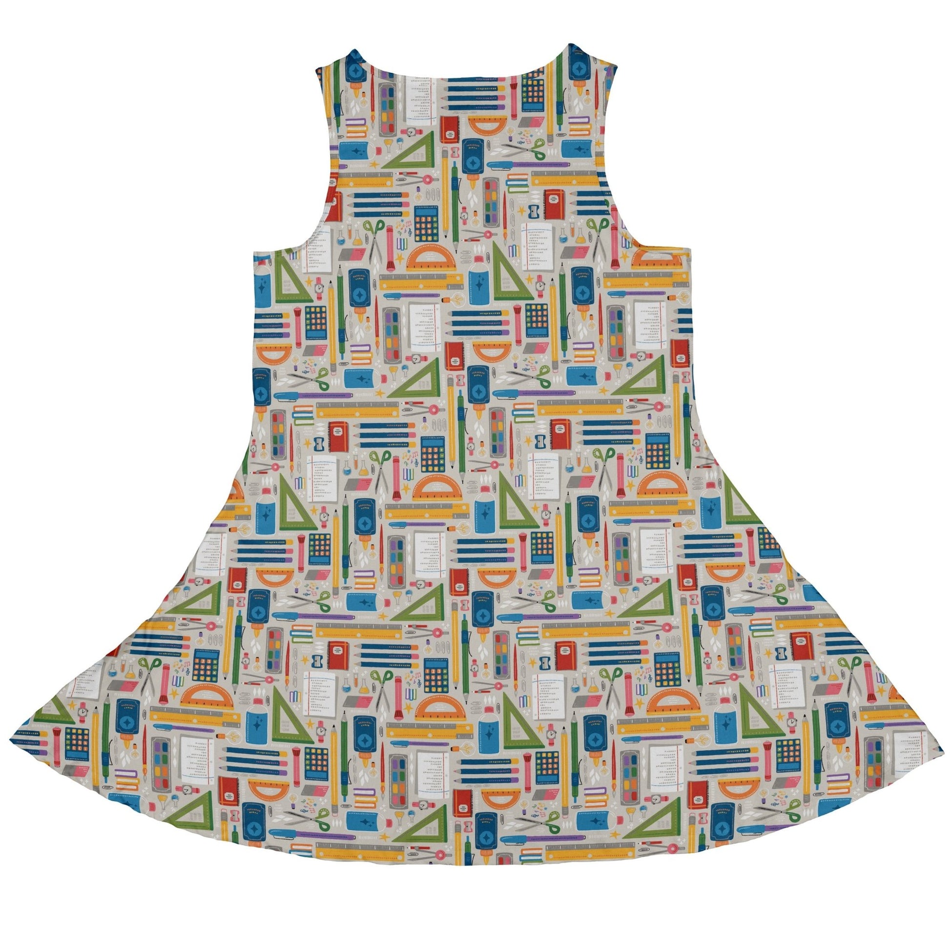 Teacher Student Supplies Dress Geek Nerd Design by Zirkus Design lx - C mathematics print