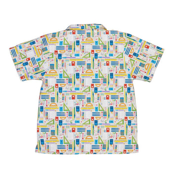 Teacher Student Supplies Youth Hawaiian Shirt Geek Nerd Design by Zirkus Design mathematics print q225