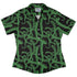 Tentacles of Cthulhu Green Curvy Button Up Shirt Geek Nerd Design by Heather Davenport Fantasy Prints halloween